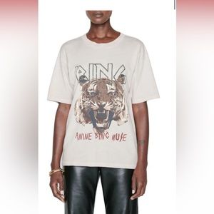 Anine Bing Tiger Tee size Medium never worn. Washed.